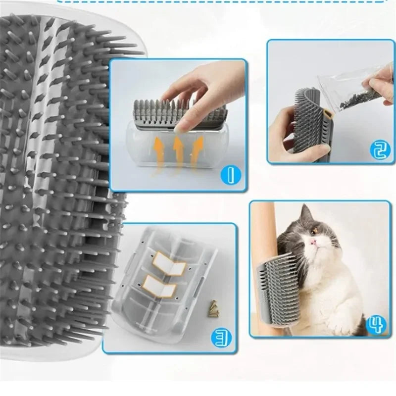 Zelfverzorgingsborstel voor katten